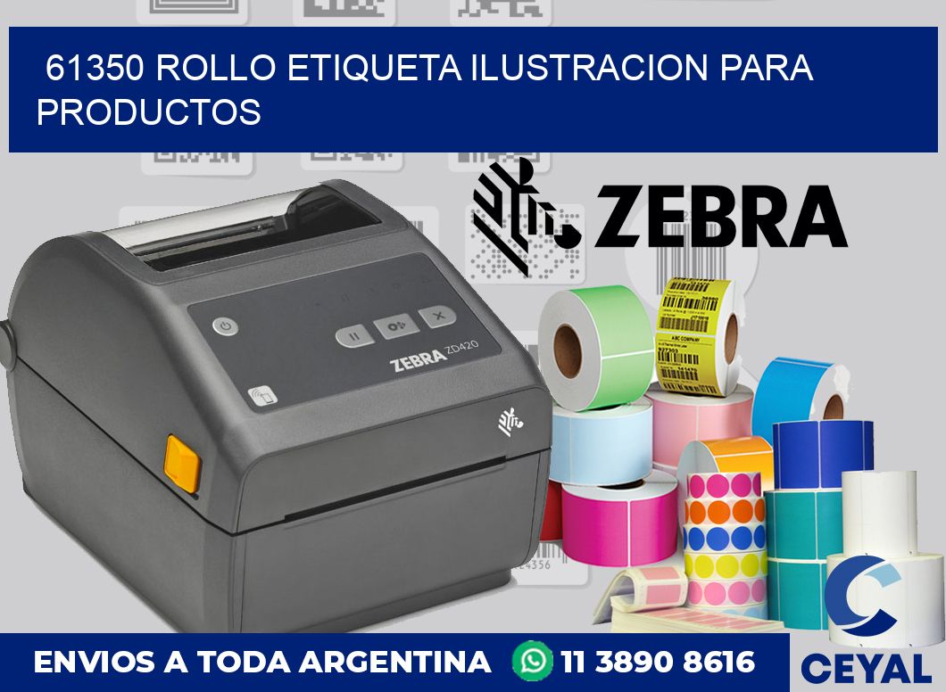 61350 ROLLO ETIQUETA ILUSTRACION PARA PRODUCTOS