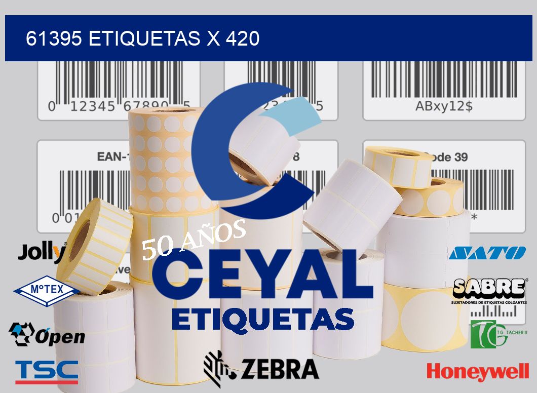 61395 Etiquetas x 420