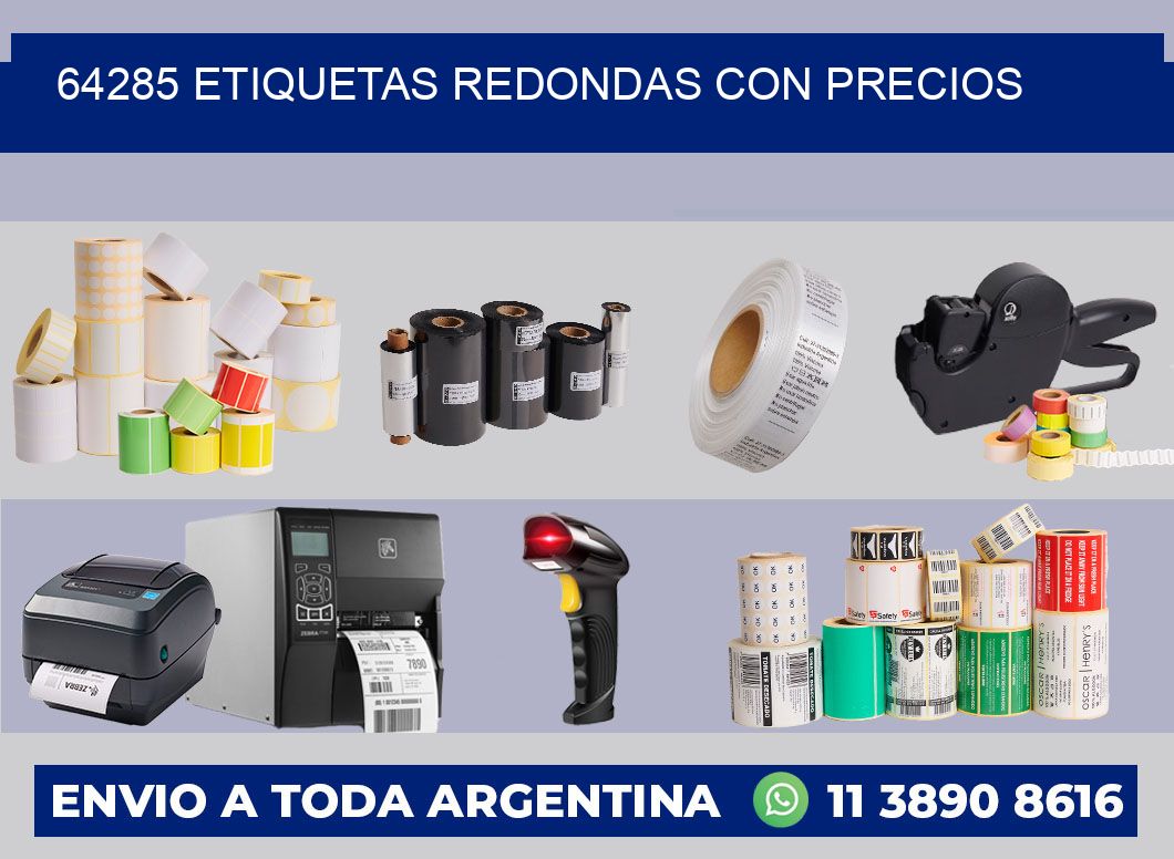 64285 ETIQUETAS REDONDAS CON PRECIOS