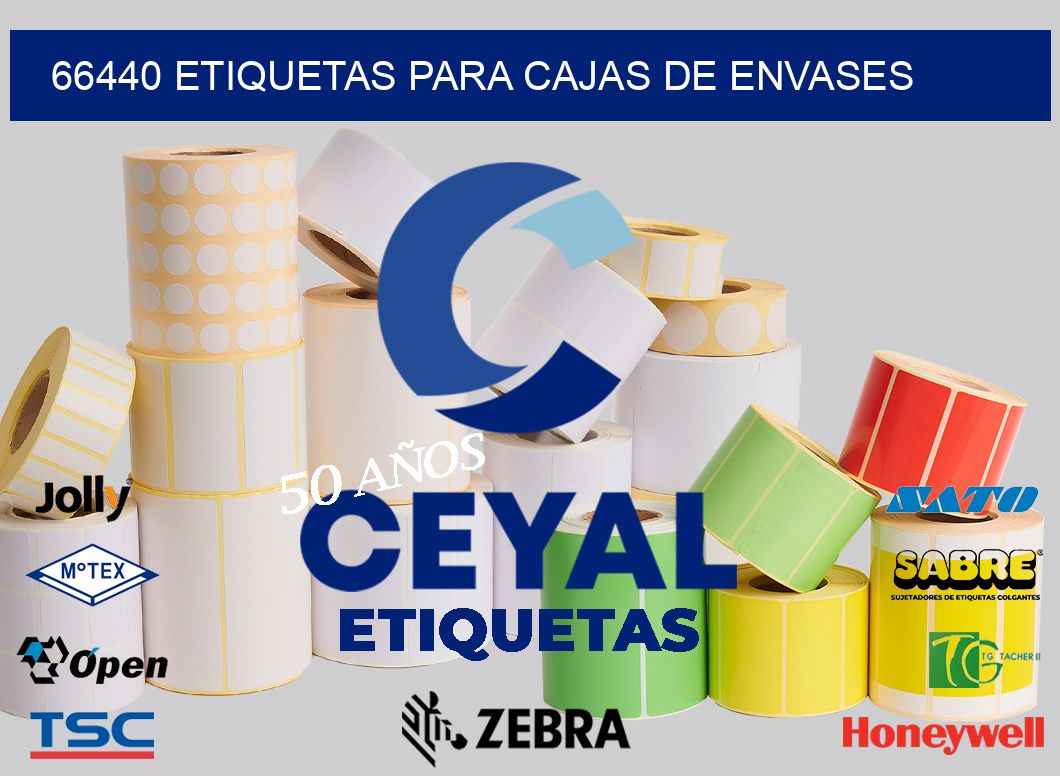 66440 ETIQUETAS PARA CAJAS DE ENVASES