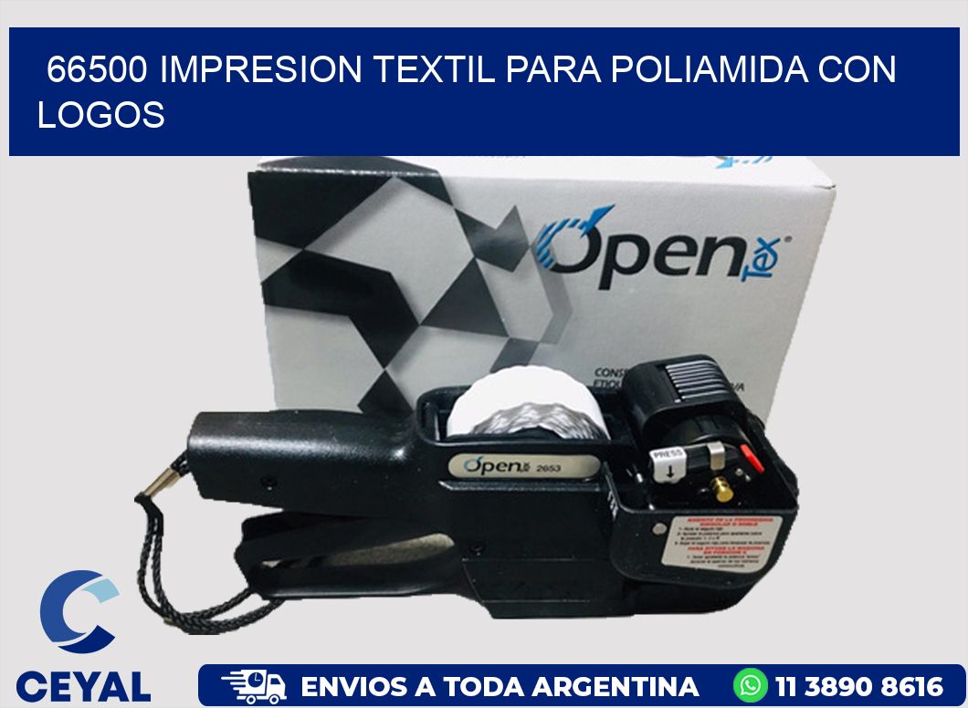 66500 IMPRESION TEXTIL PARA POLIAMIDA CON LOGOS