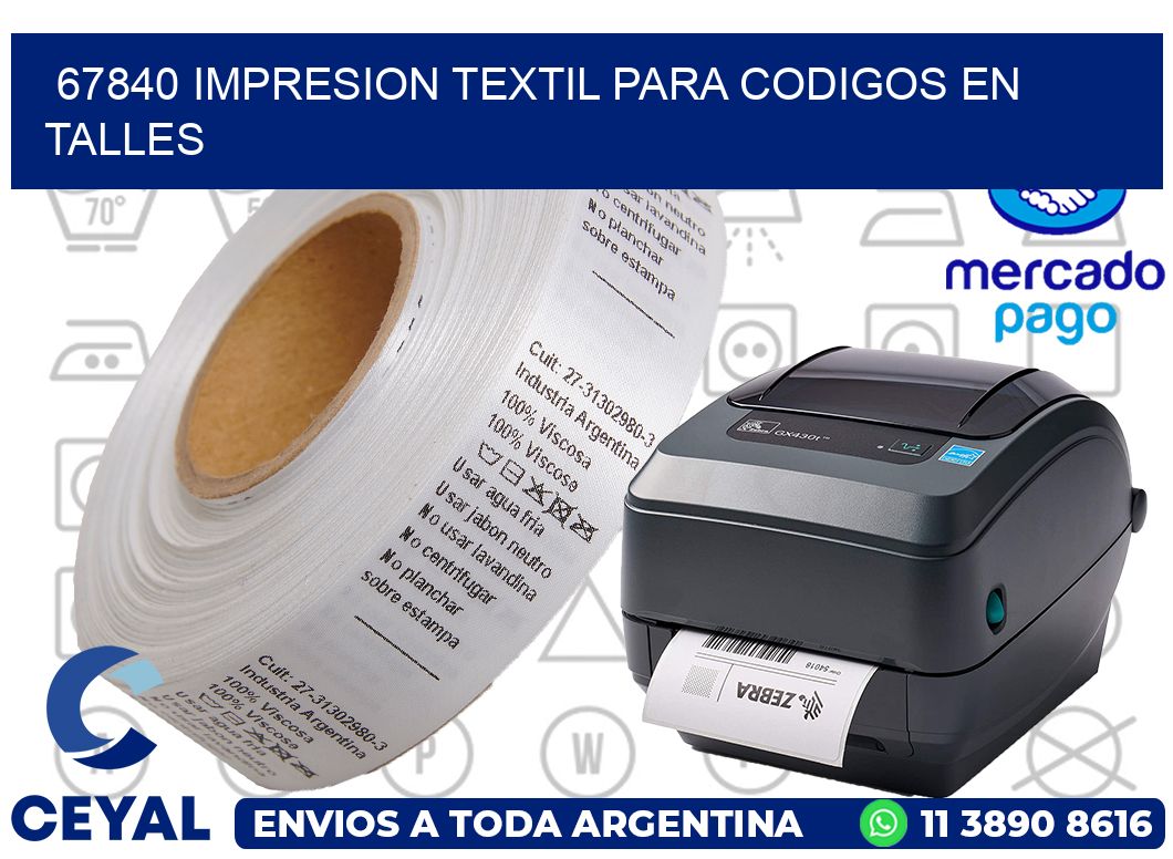 67840 IMPRESION TEXTIL PARA CODIGOS EN TALLES