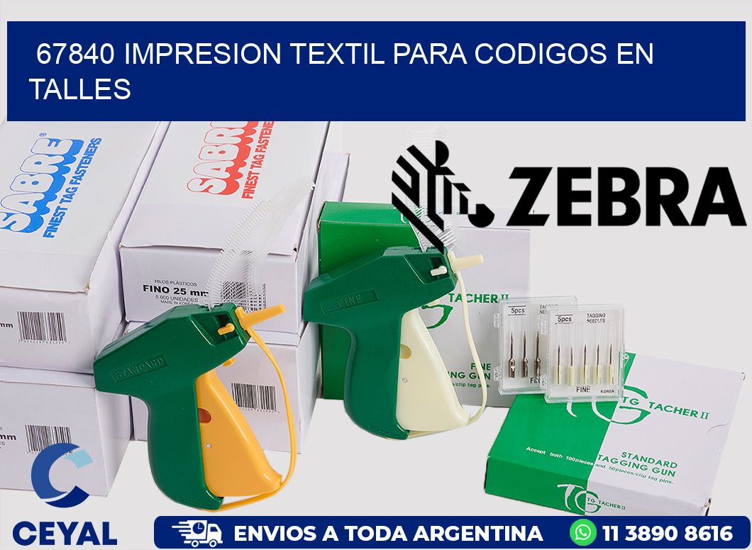 67840 IMPRESION TEXTIL PARA CODIGOS EN TALLES