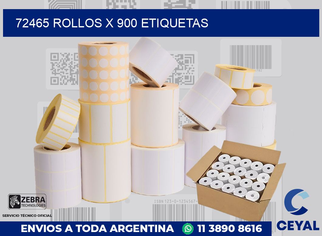 72465 Rollos x 900 etiquetas