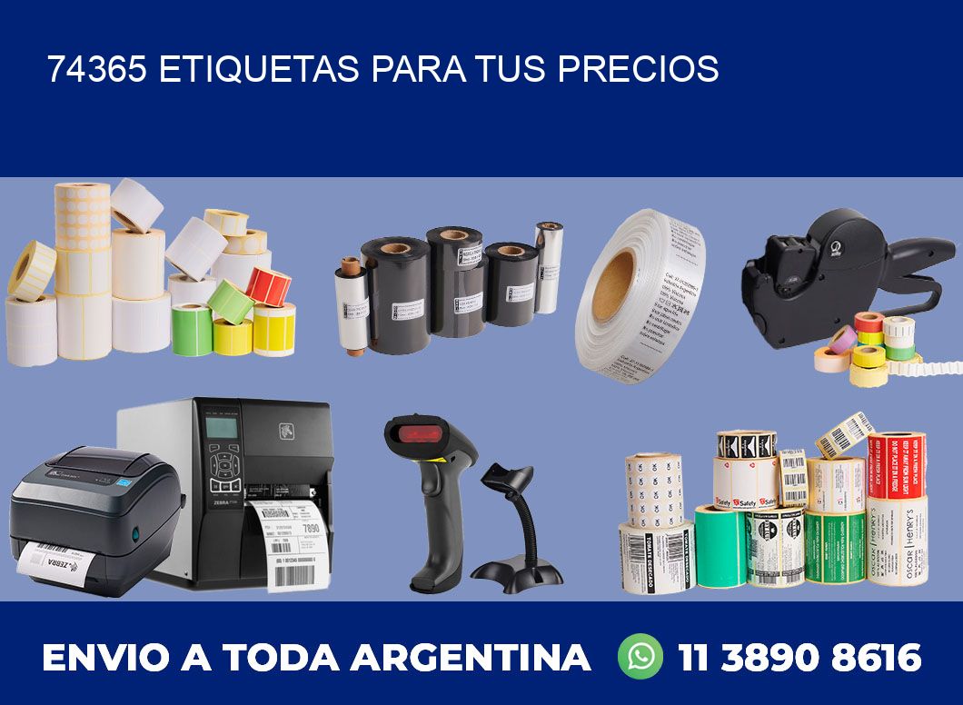 74365 ETIQUETAS PARA TUS PRECIOS