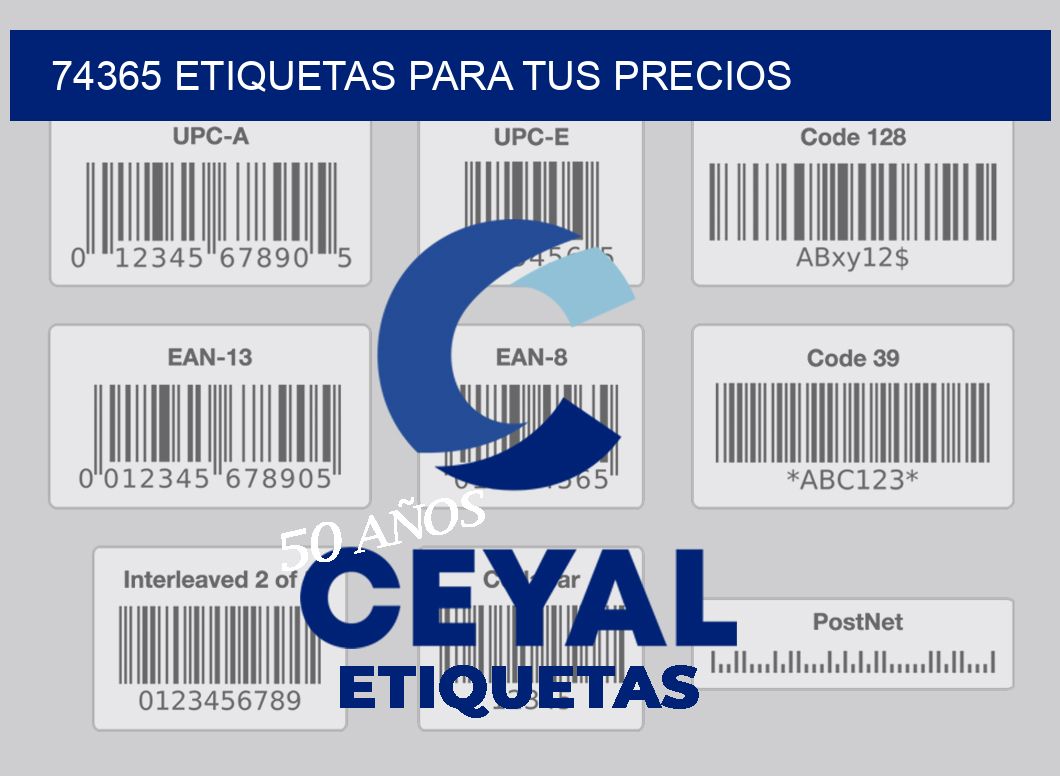 74365 ETIQUETAS PARA TUS PRECIOS
