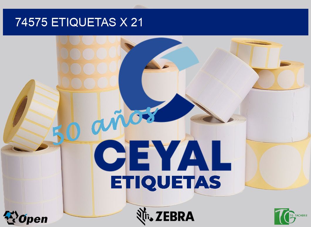 74575 Etiquetas x 21