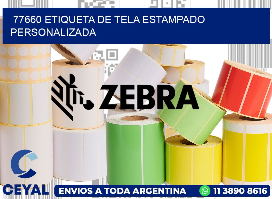 77660 ETIQUETA DE TELA ESTAMPADO PERSONALIZADA
