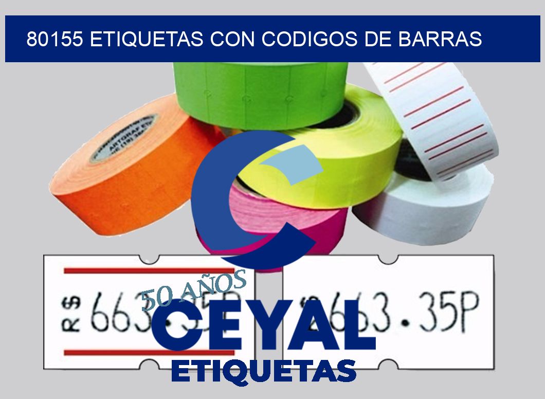 80155 ETIQUETAS CON CODIGOS DE BARRAS