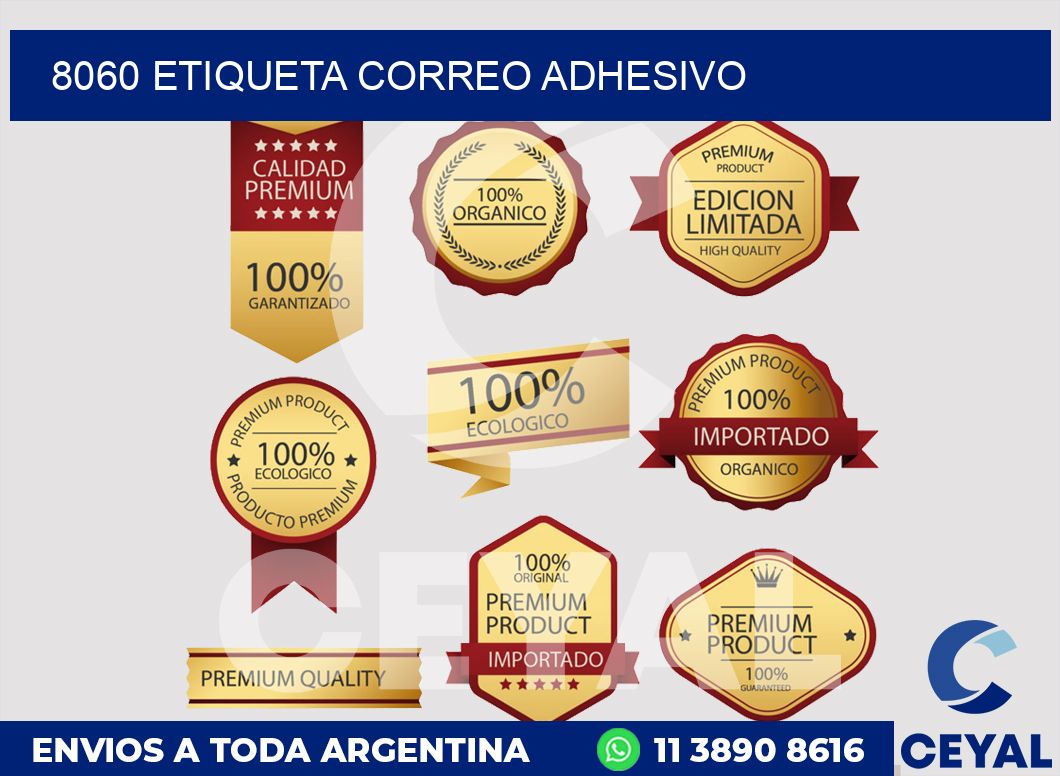 8060 ETIQUETA CORREO ADHESIVO