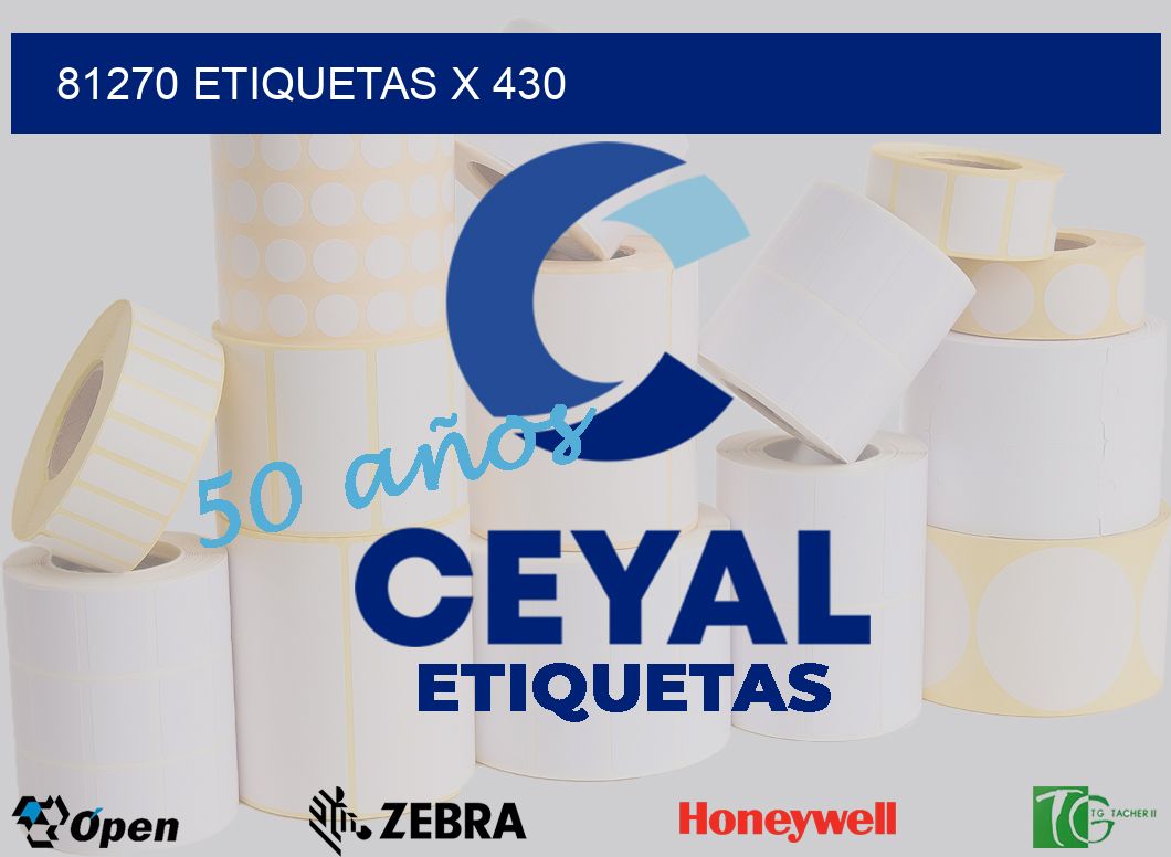 81270 Etiquetas x 430