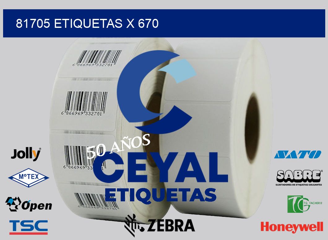 81705 Etiquetas x 670