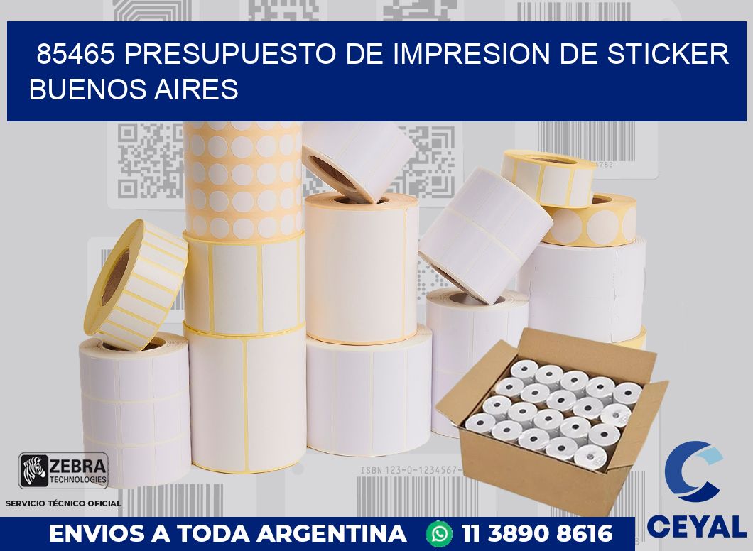 85465 PRESUPUESTO DE IMPRESION DE STICKER BUENOS AIRES