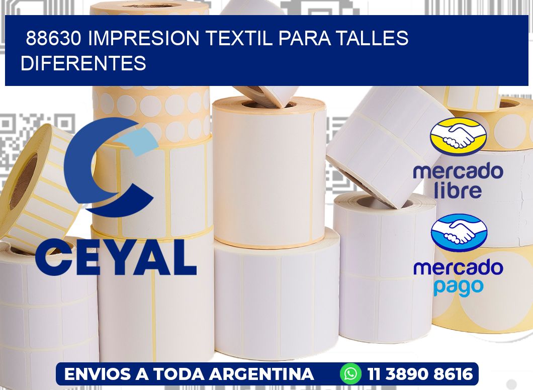 88630 IMPRESION TEXTIL PARA TALLES DIFERENTES