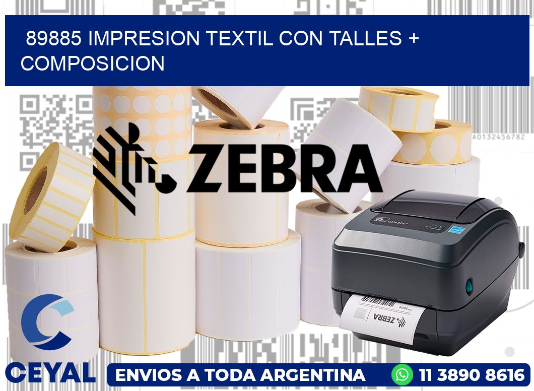 89885 IMPRESION TEXTIL CON TALLES + COMPOSICION