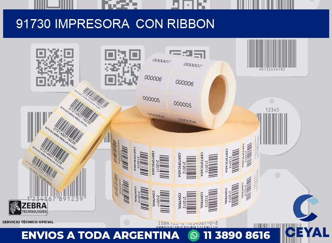 91730 impresora  con ribbon
