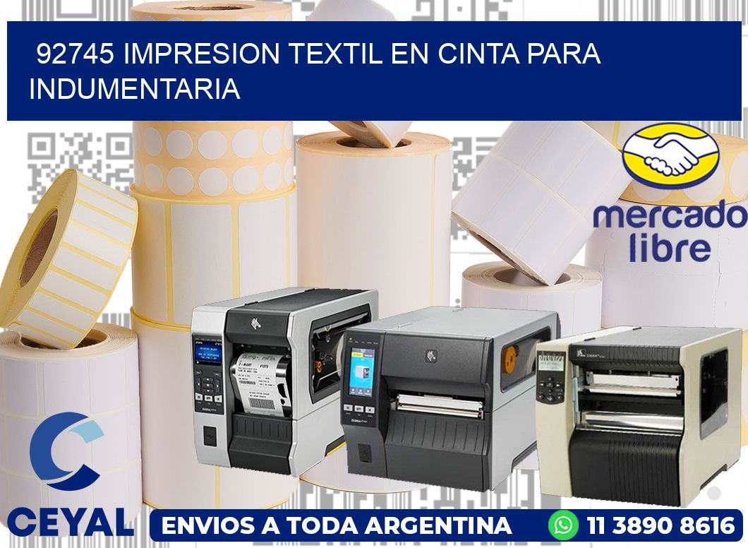 92745 IMPRESION TEXTIL EN CINTA PARA INDUMENTARIA