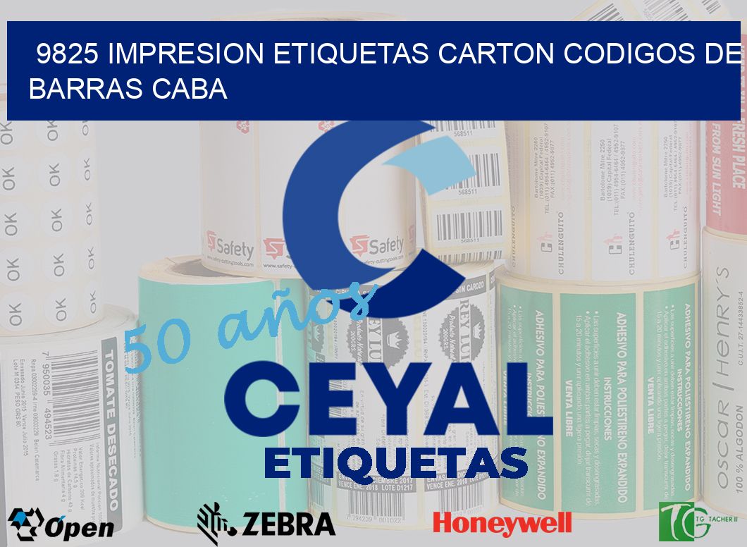 9825 IMPRESION ETIQUETAS CARTON CODIGOS DE BARRAS CABA