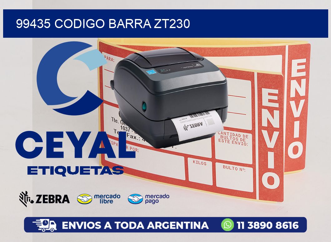 99435 CODIGO BARRA ZT230