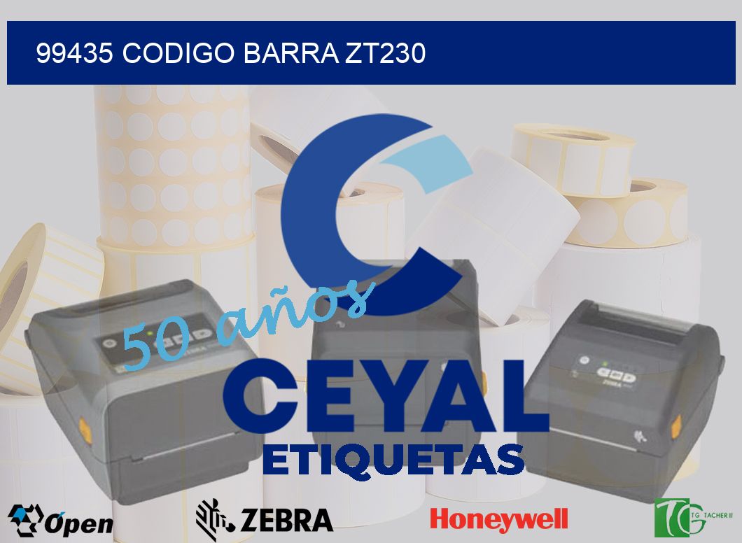 99435 CODIGO BARRA ZT230