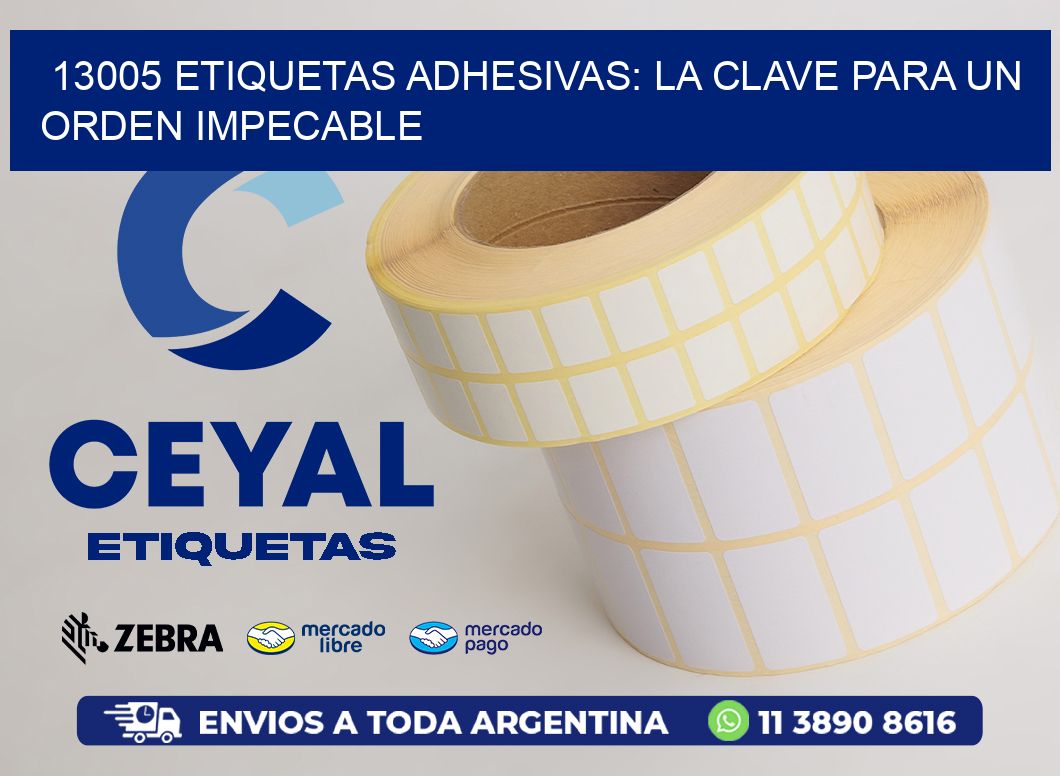 13005 Etiquetas Adhesivas: La Clave para un Orden Impecable