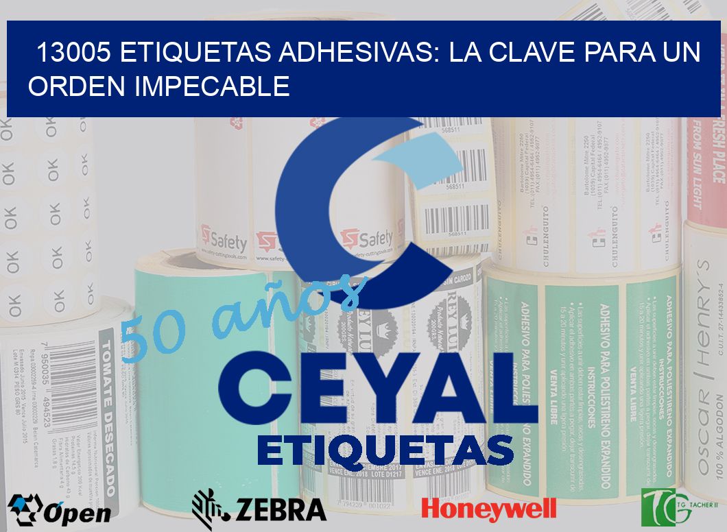 13005 Etiquetas Adhesivas: La Clave para un Orden Impecable