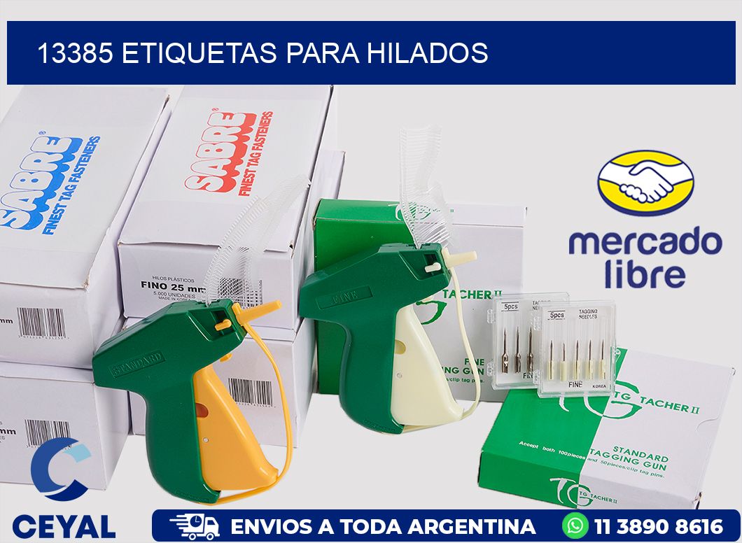 13385 ETIQUETAS PARA HILADOS
