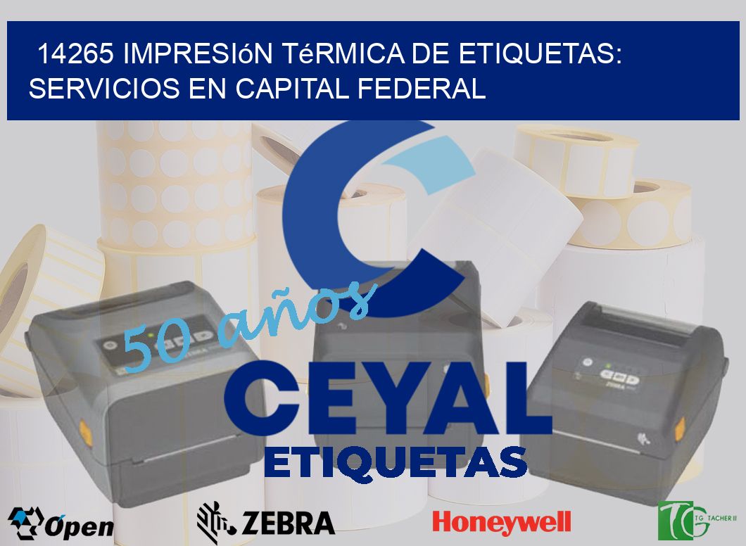 14265 Impresión Térmica de Etiquetas: Servicios en Capital Federal