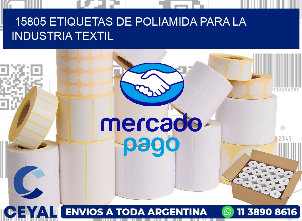 15805 ETIQUETAS DE POLIAMIDA PARA LA INDUSTRIA TEXTIL