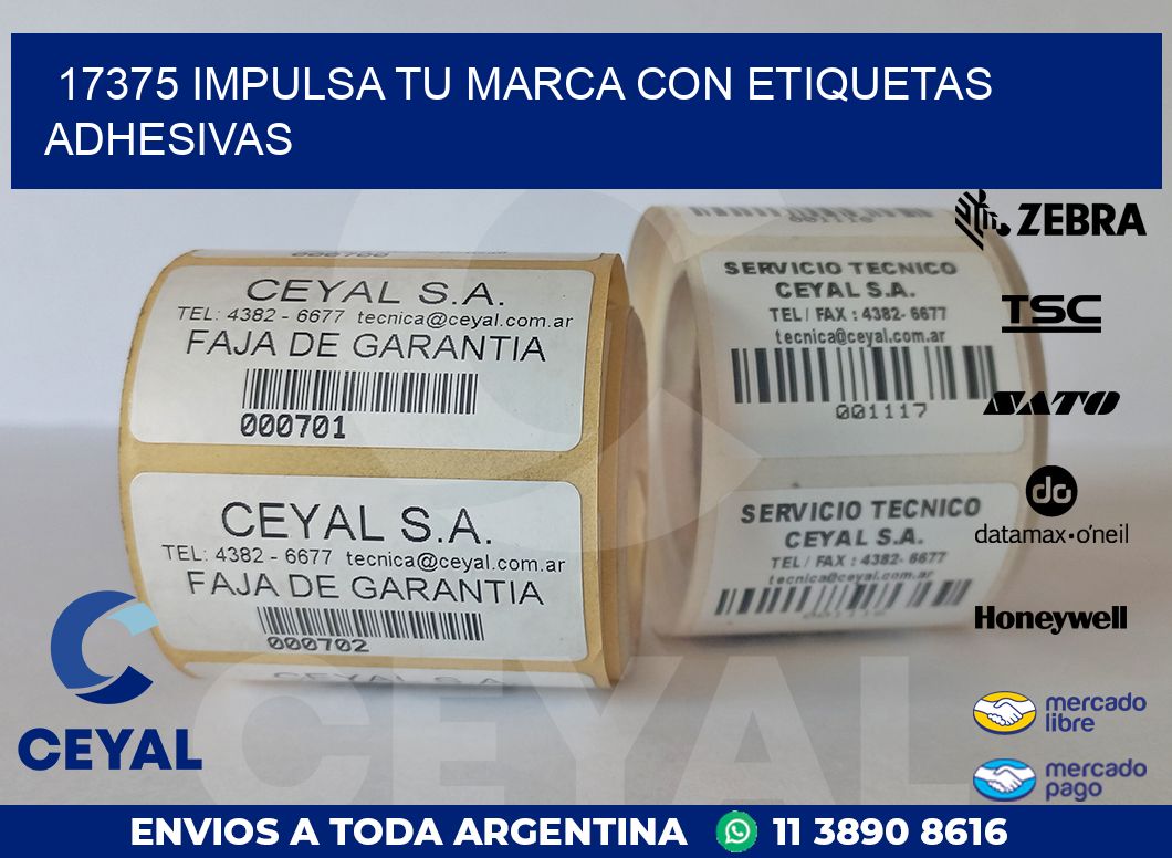 17375 IMPULSA TU MARCA CON ETIQUETAS ADHESIVAS