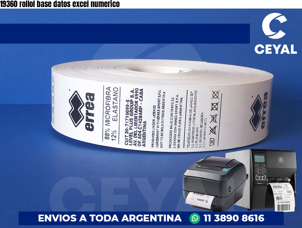 19360 rollol base datos excel numerico