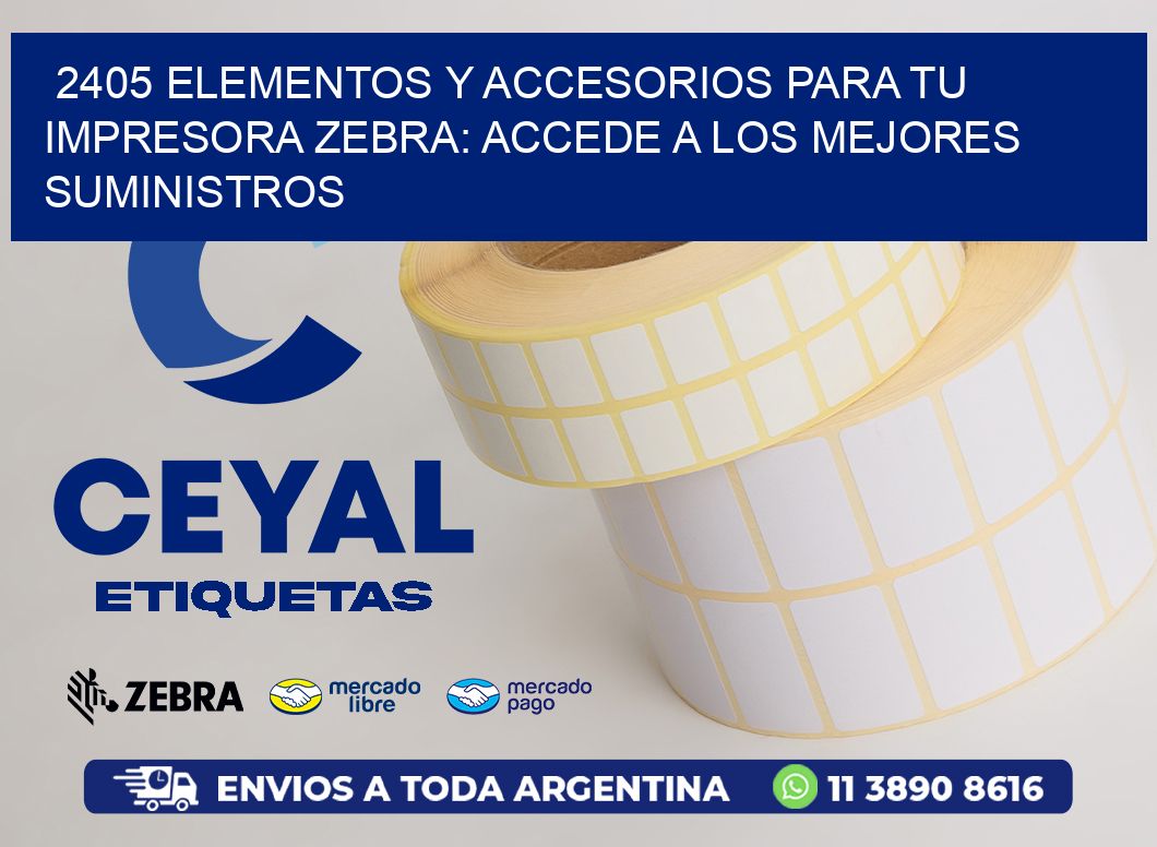 2405 ELEMENTOS Y ACCESORIOS PARA TU IMPRESORA ZEBRA: ACCEDE A LOS MEJORES SUMINISTROS