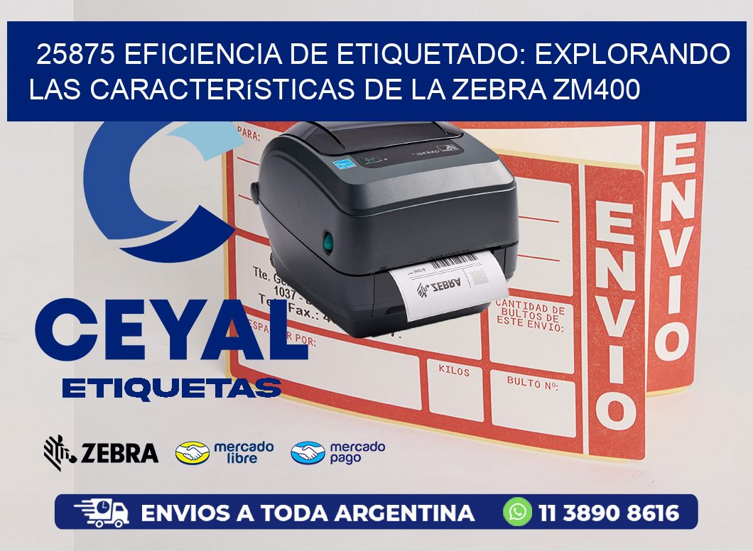 25875 Eficiencia de Etiquetado: Explorando las Características de la Zebra ZM400