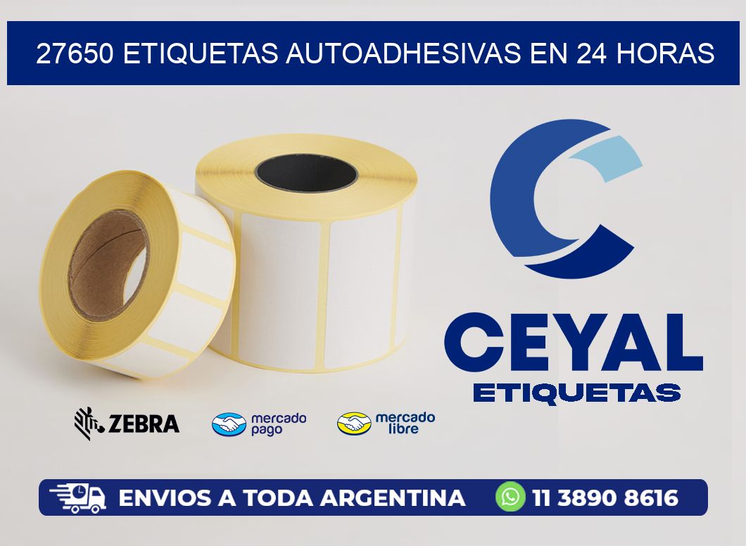 27650 ETIQUETAS AUTOADHESIVAS EN 24 HORAS