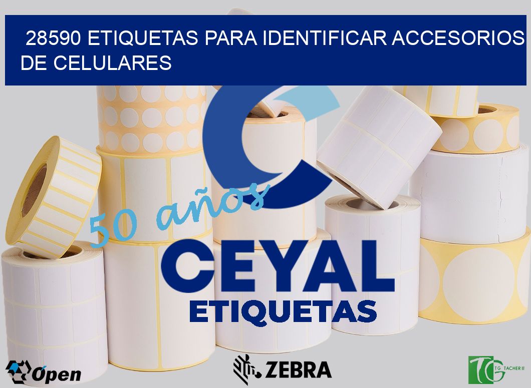 28590 etiquetas para identificar accesorios de celulares