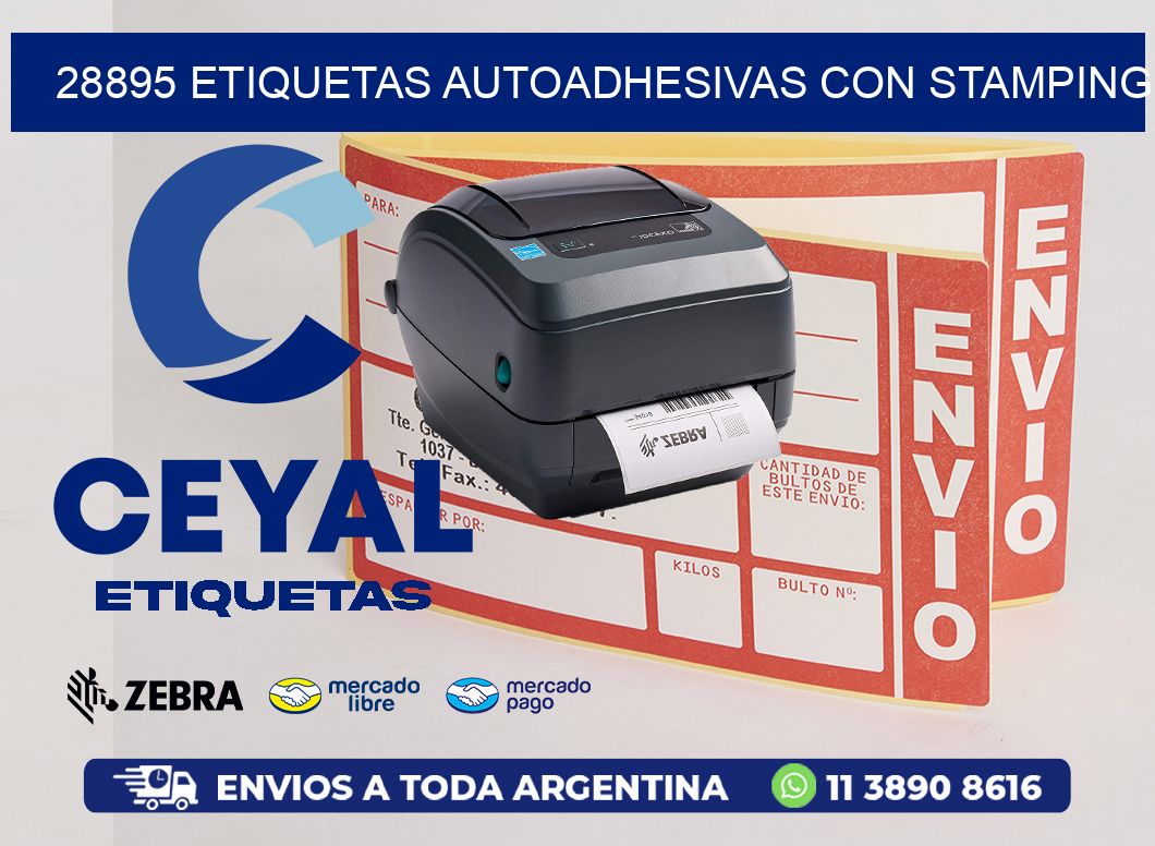 28895 Etiquetas autoadhesivas con stamping