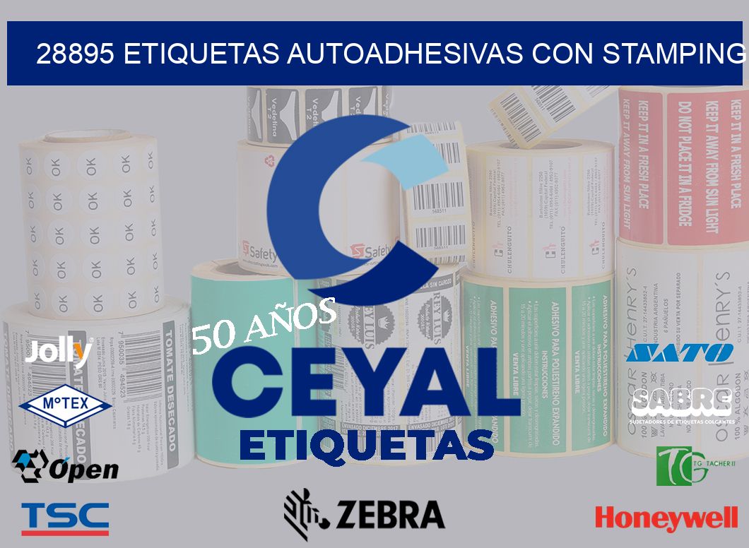 28895 Etiquetas autoadhesivas con stamping