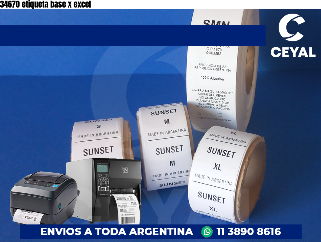 34670 etiqueta base x excel