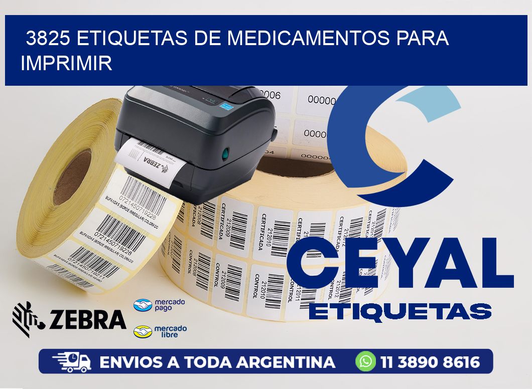 3825 etiquetas de medicamentos para imprimir