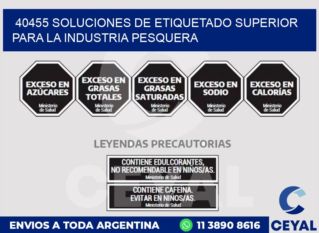 40455 SOLUCIONES DE ETIQUETADO SUPERIOR PARA LA INDUSTRIA PESQUERA