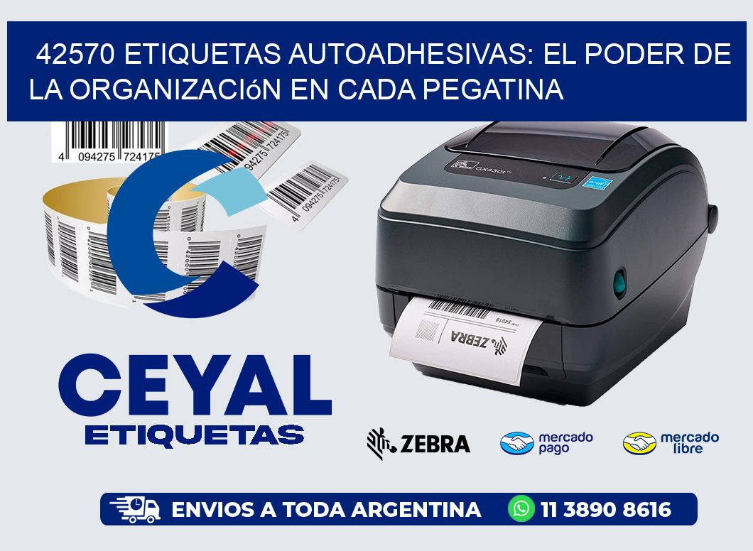 42570 Etiquetas Autoadhesivas: El Poder de la Organización en Cada Pegatina