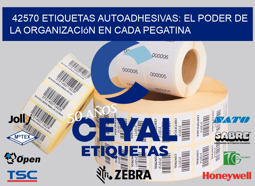 42570 Etiquetas Autoadhesivas: El Poder de la Organización en Cada Pegatina