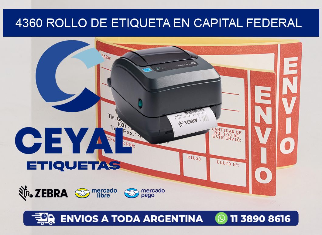 4360 ROLLO DE ETIQUETA EN CAPITAL FEDERAL