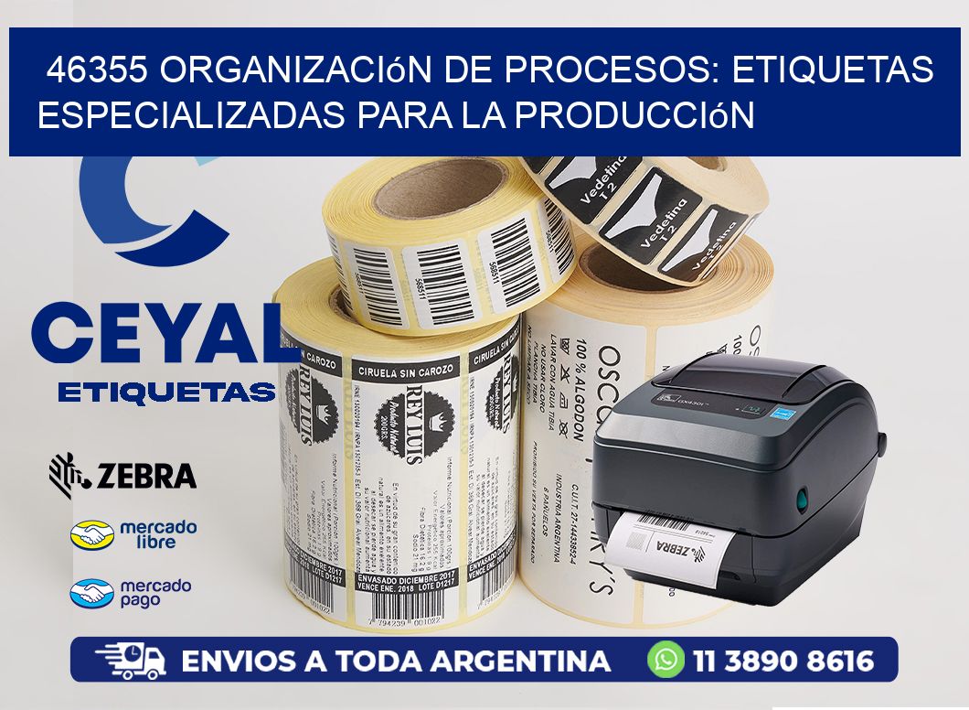 46355 Organización de Procesos: Etiquetas Especializadas para la Producción