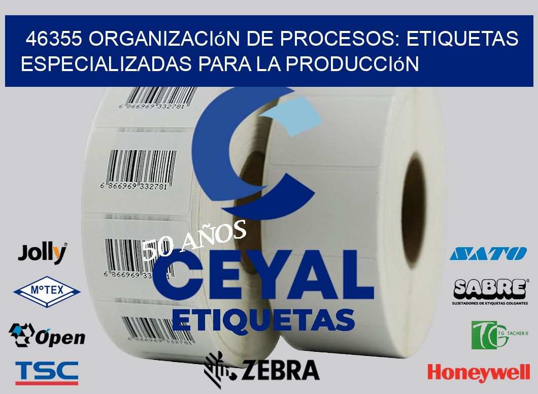 46355 Organización de Procesos: Etiquetas Especializadas para la Producción