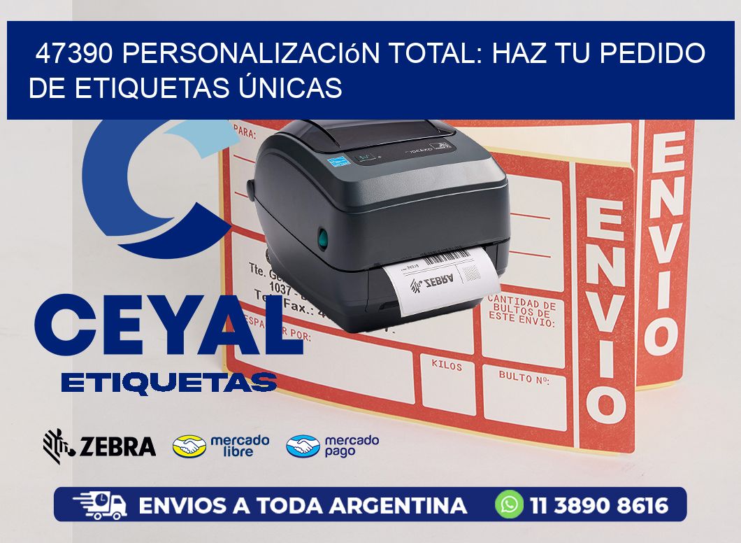 47390 Personalización Total: Haz tu Pedido de Etiquetas Únicas