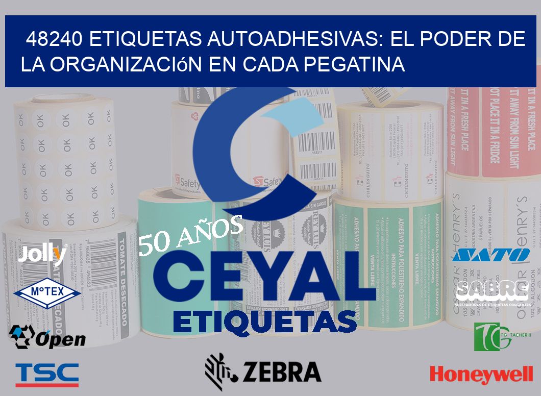 48240 Etiquetas Autoadhesivas: El Poder de la Organización en Cada Pegatina