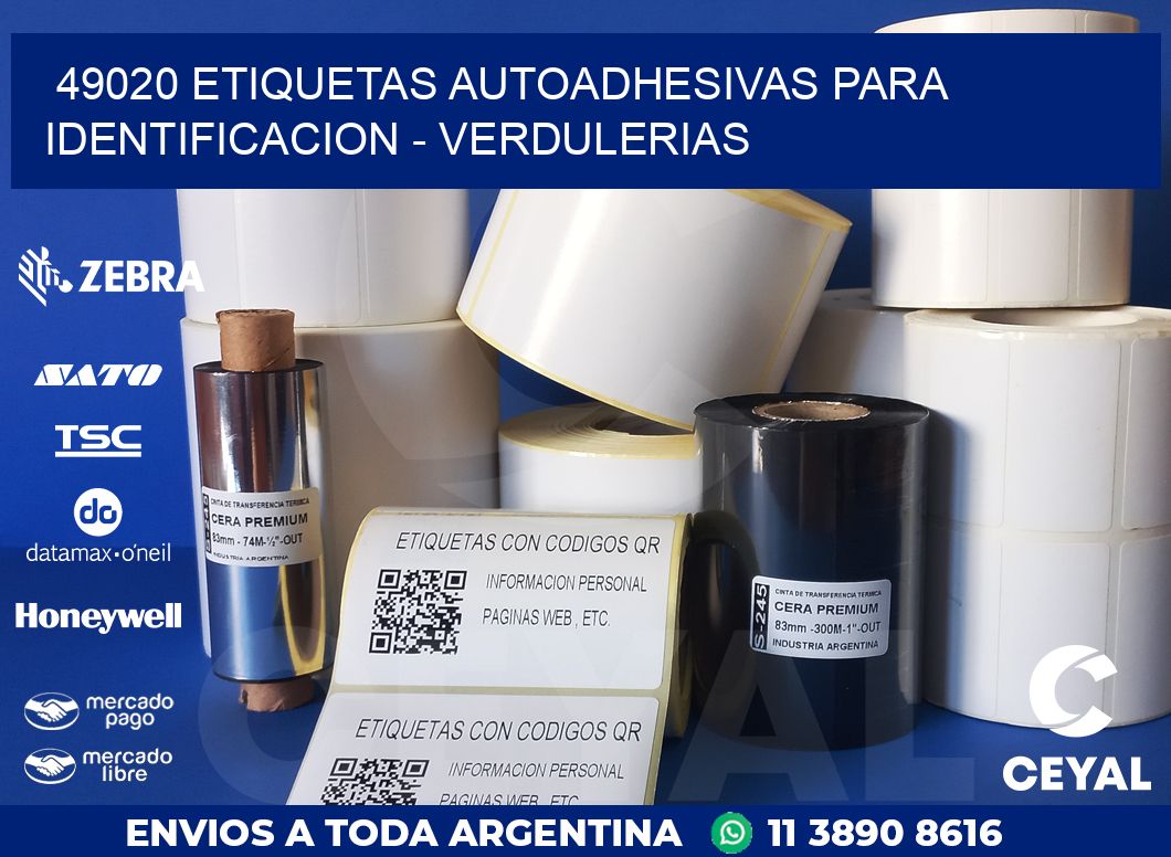 49020 ETIQUETAS AUTOADHESIVAS PARA IDENTIFICACION – VERDULERIAS
