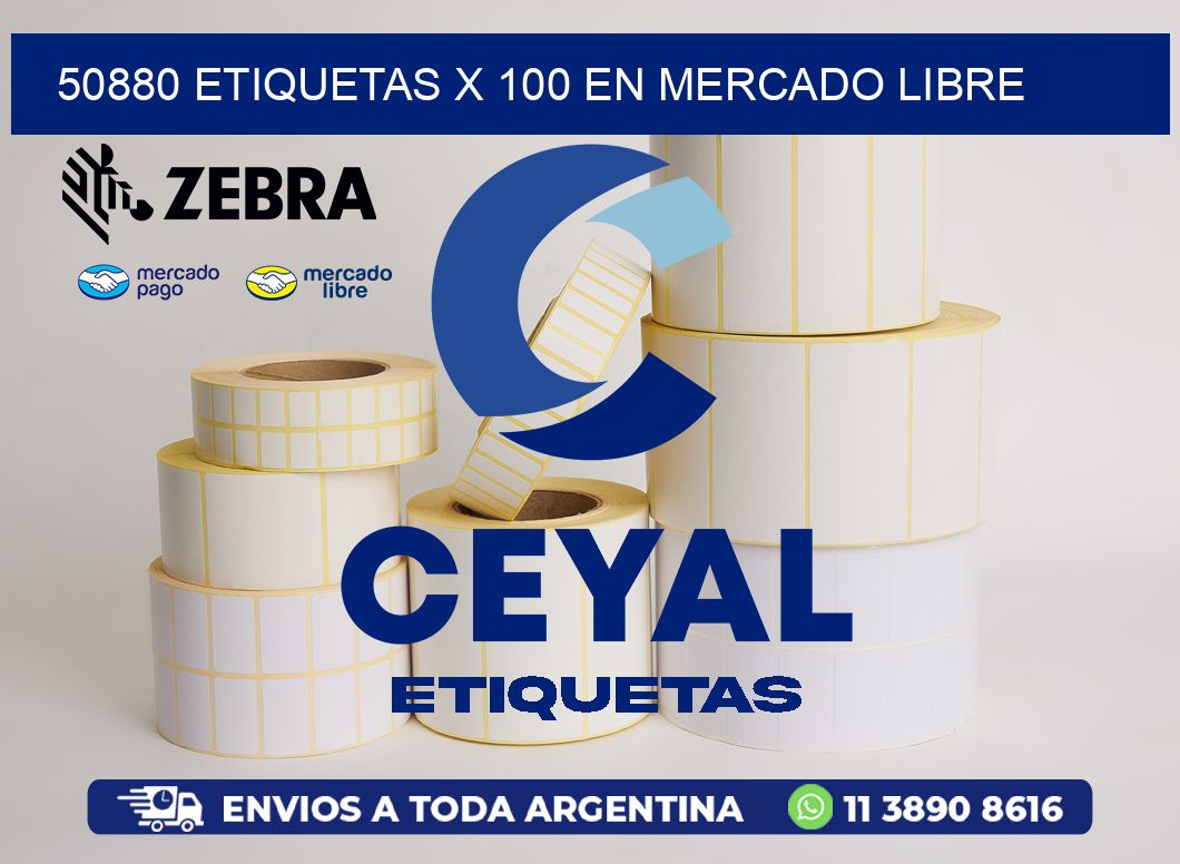 50880 ETIQUETAS X 100 EN MERCADO LIBRE