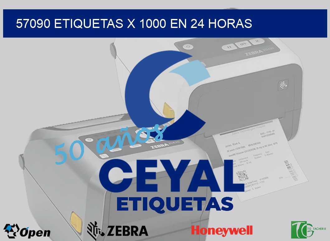 57090 ETIQUETAS X 1000 EN 24 HORAS